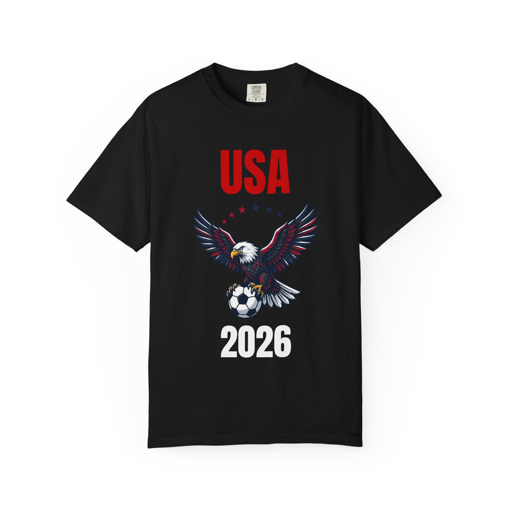USA 2026 Eagle Soccer T-Shirt — Patriotic Men’s Women’s Team Fan Tee