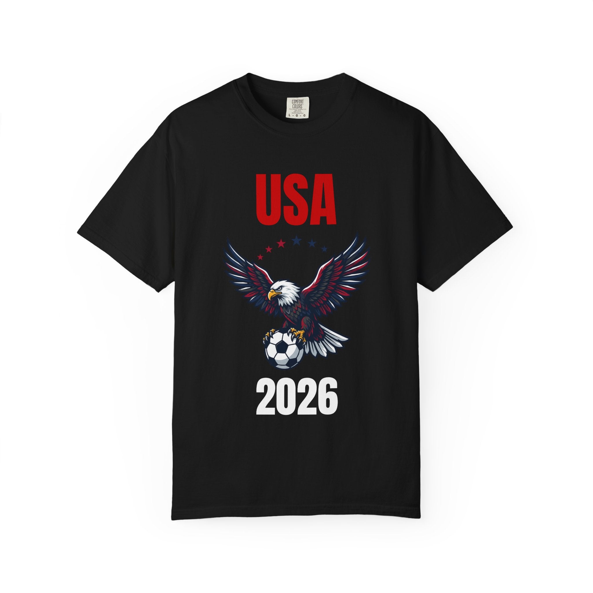 USA 2026 Eagle Soccer T-Shirt — Patriotic Men’s Women’s Team Fan Tee