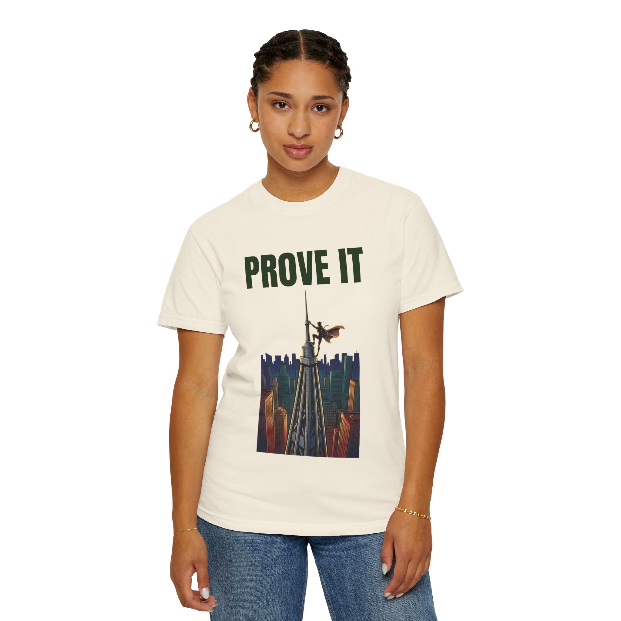 Prove It T‑Shirt — Parkour Rooftop Silhouette Graphic Tee