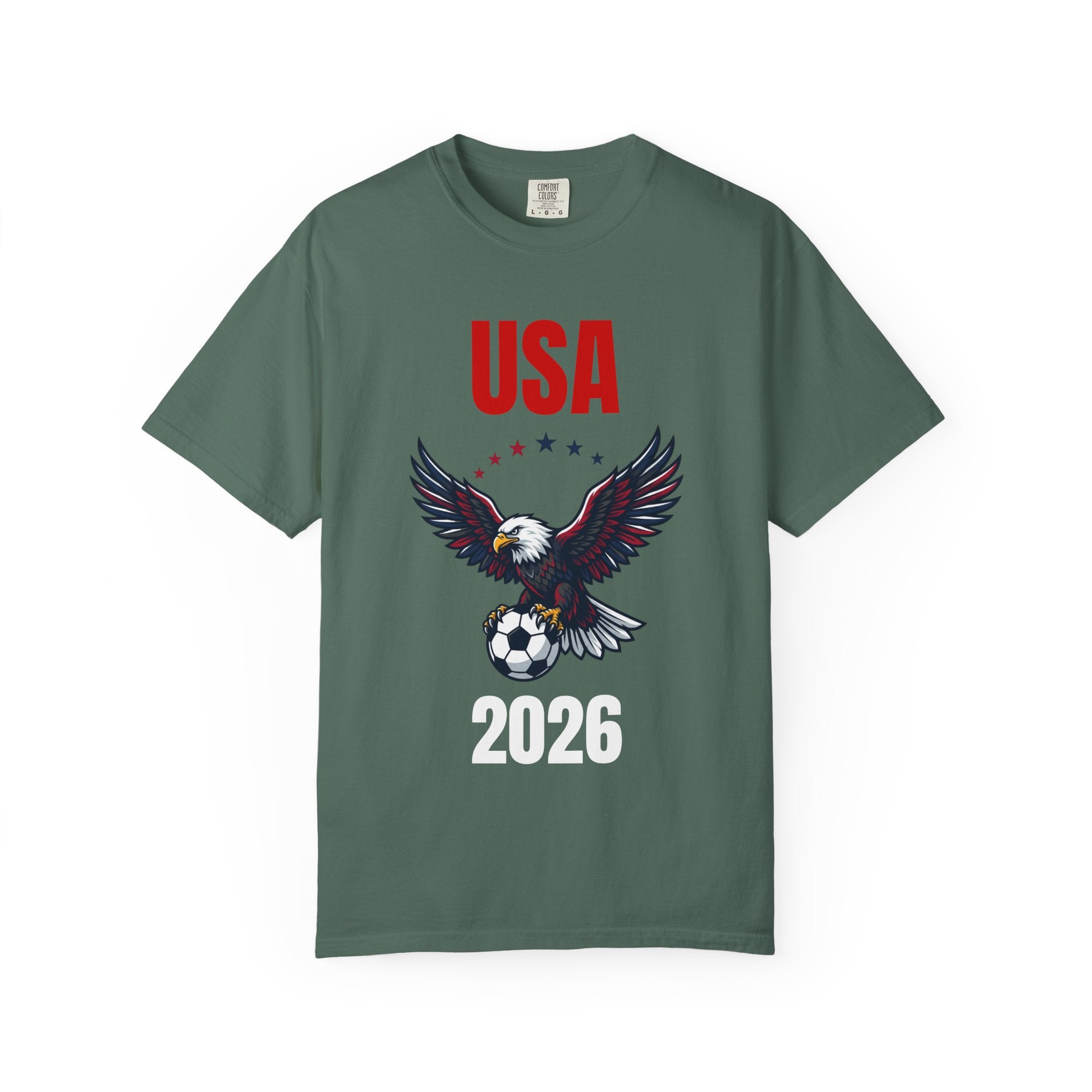 USA 2026 Eagle Soccer T-Shirt — Patriotic Men’s Women’s Team Fan Tee