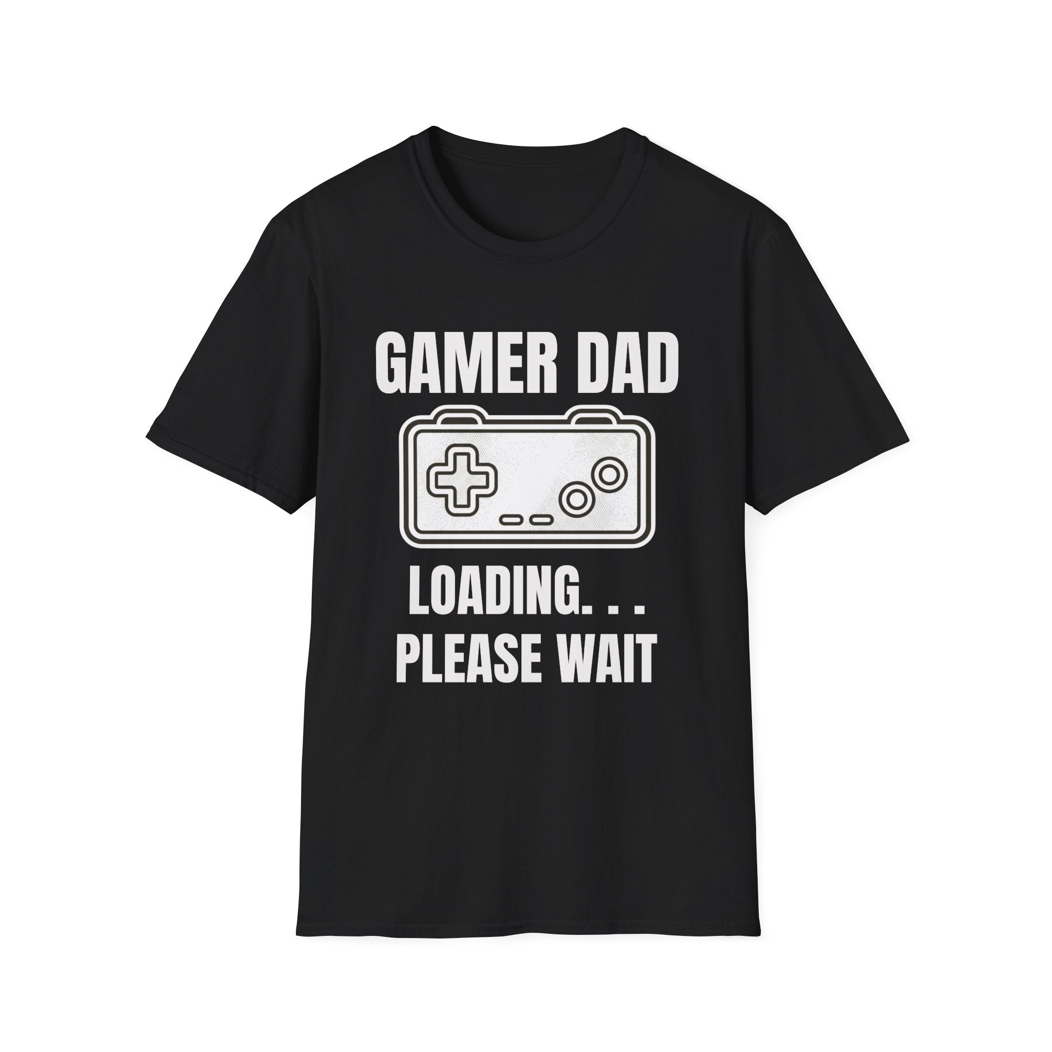 Gamer Dad Loading Please Wait T-Shirt — Funny Father's Day Gaming Gift Tee