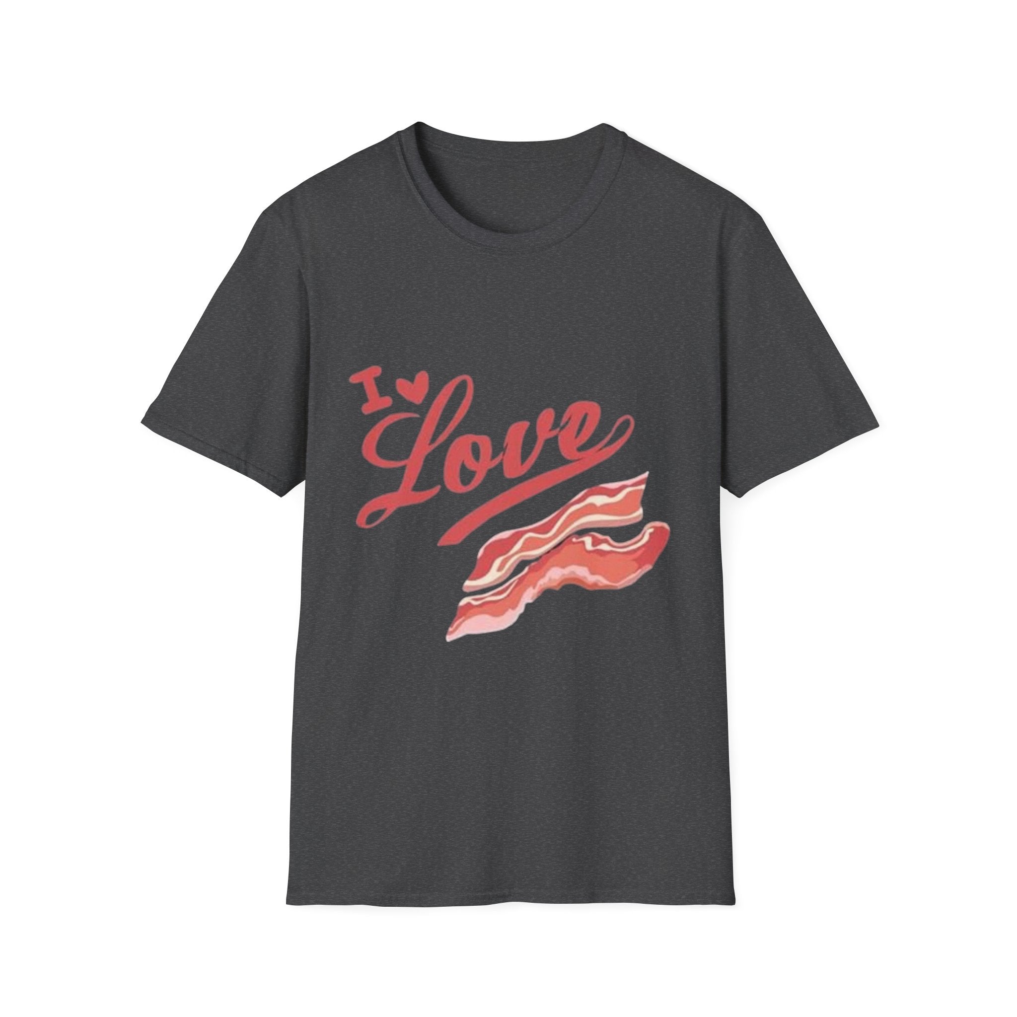 I Love Bacon T-Shirt — Retro Script Breakfast Tee