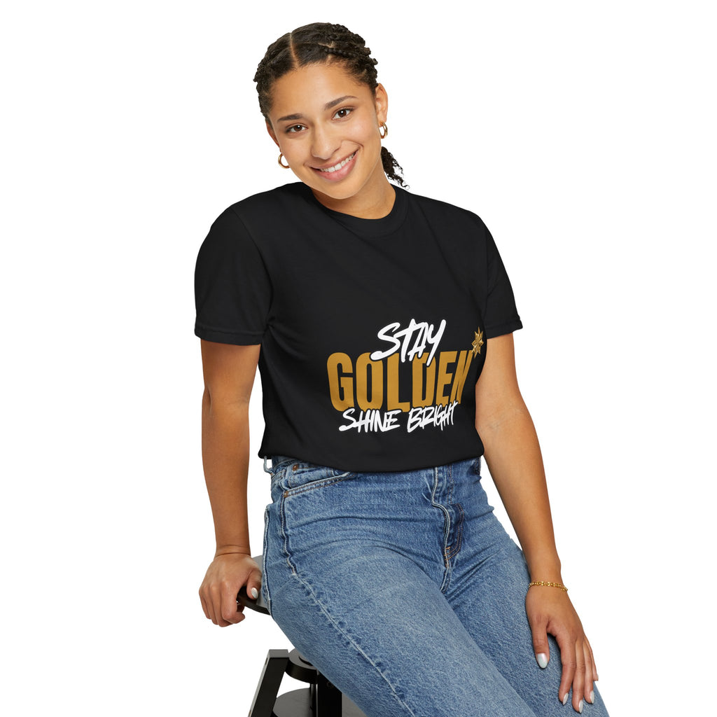 Stay Golden Graphic T-Shirt — "Stay Golden, Shine Bright" Tee