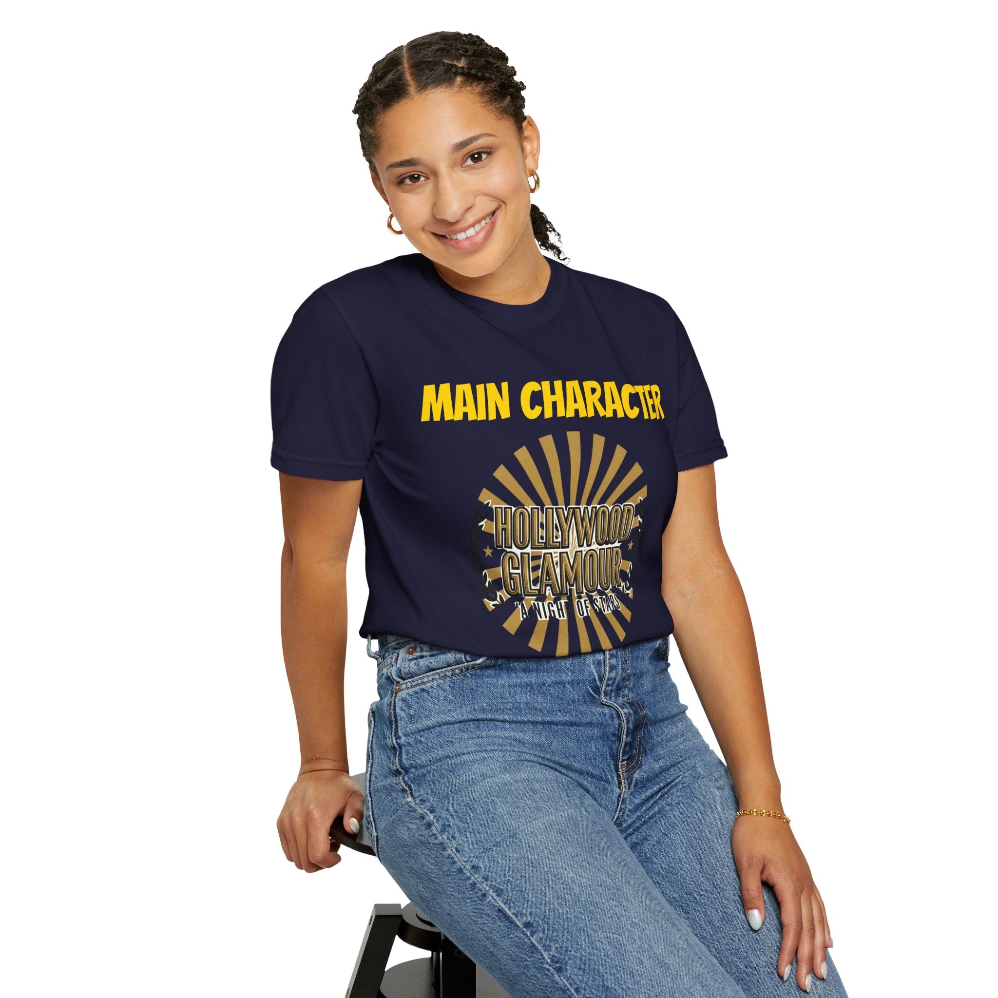 Main Character Energy Only T-Shirt — Hollywood Glamour Graphic