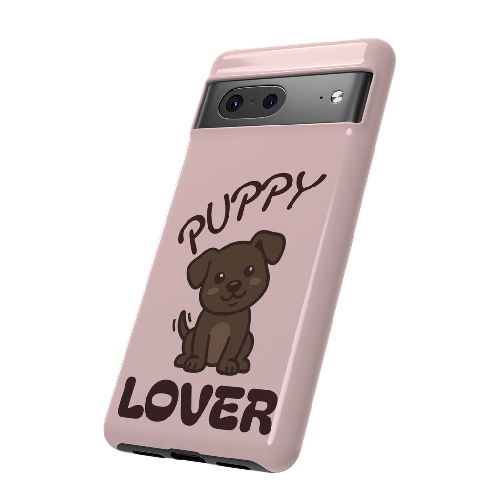Puppy Lover Phone Case — Cute Brown Puppy Tough Phone Cover