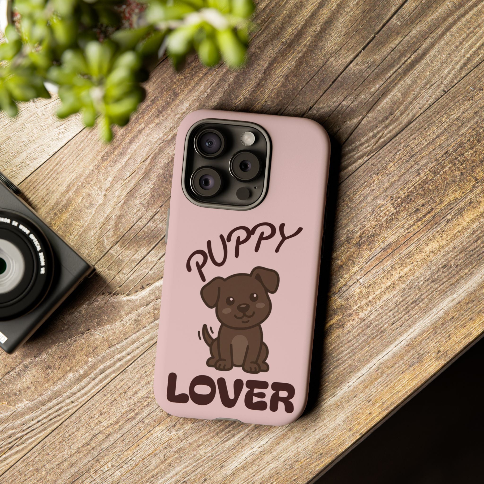 Puppy Lover Phone Case — Cute Brown Puppy Tough Phone Cover