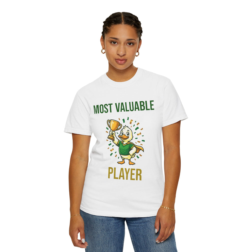 MVP Duck T‑Shirt — "Most Valuable Player" Cute Trophy Cartoon Tee