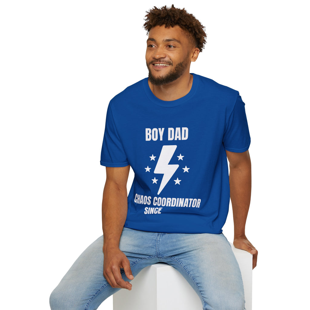 Boy Dad Chaos Coordinator T-Shirt — Funny Father's Day Gift Tee