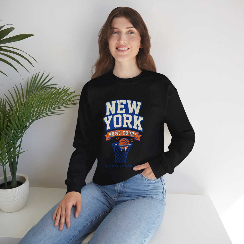 New York Home Court Sweatshirt | Vintage Basketball Pride