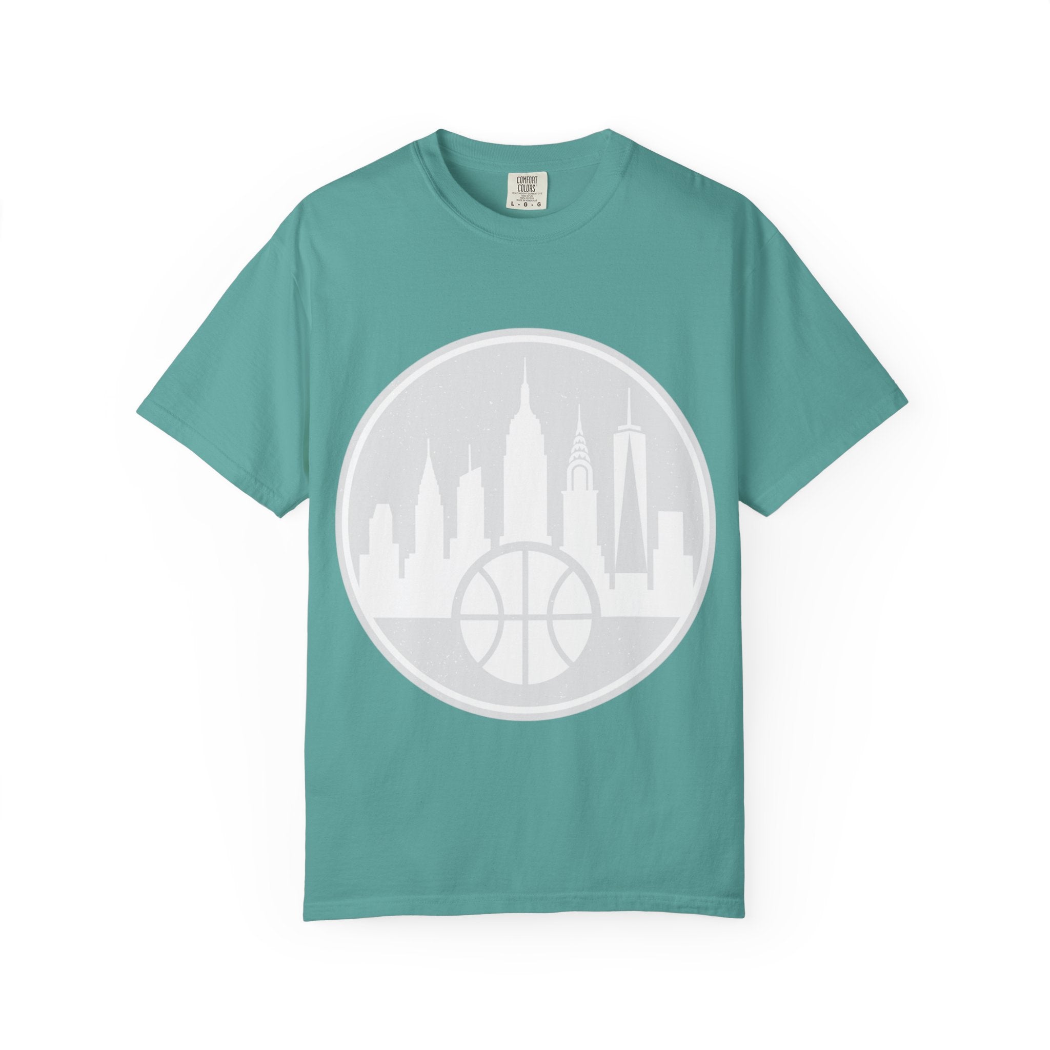 City Skyline Basketball T-Shirt — Urban Basketball Graphic Tee