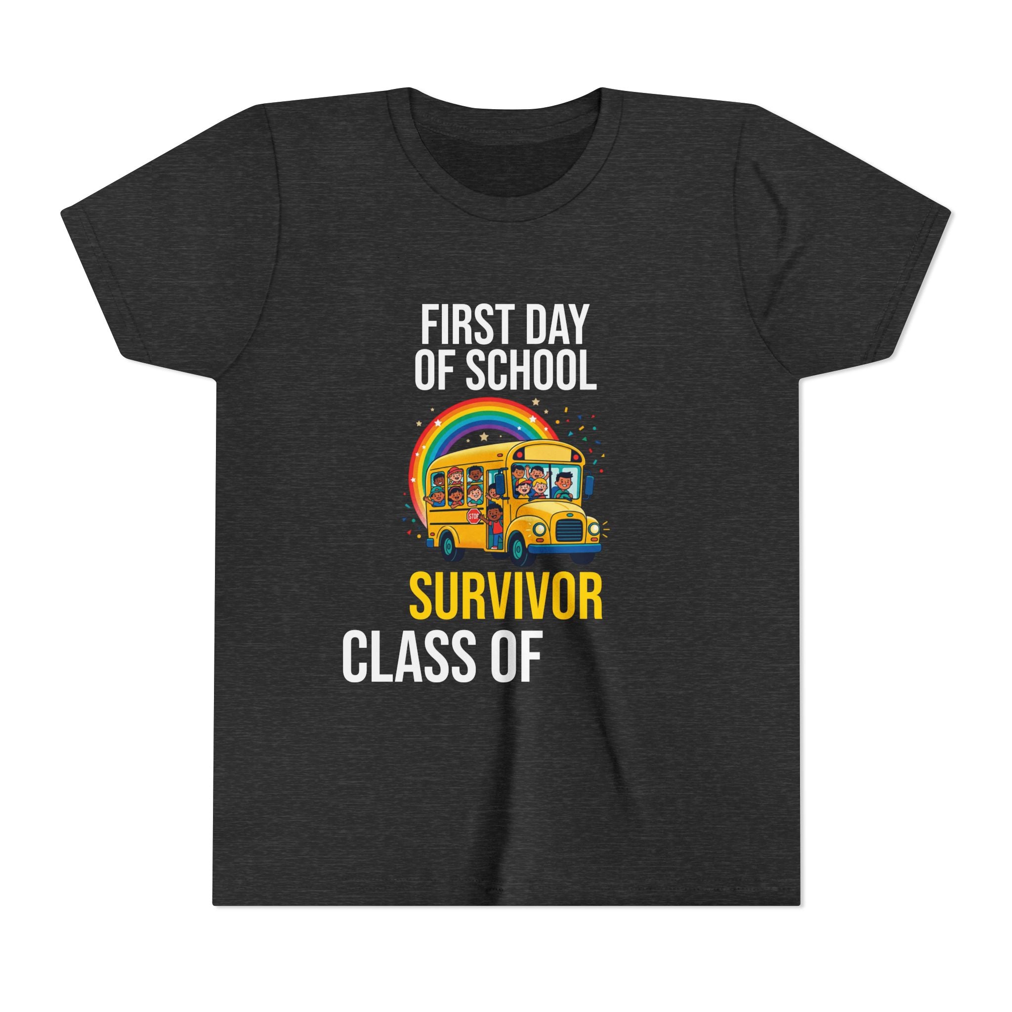 First Day Of School Survivor T-Shirt — Funny Back To School Kids Gift Tee