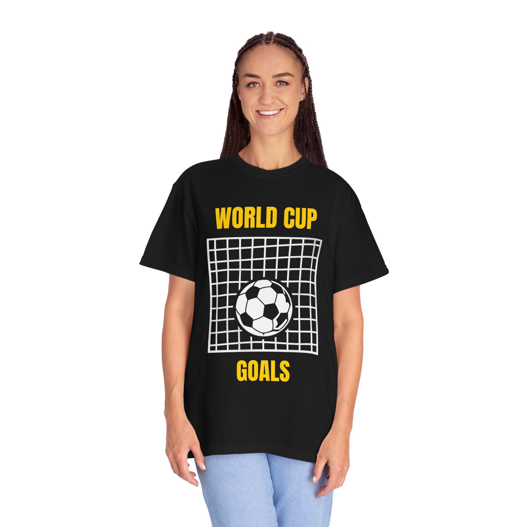 World Cup Goals T-Shirt – Soccer Goal Net & Ball Tee