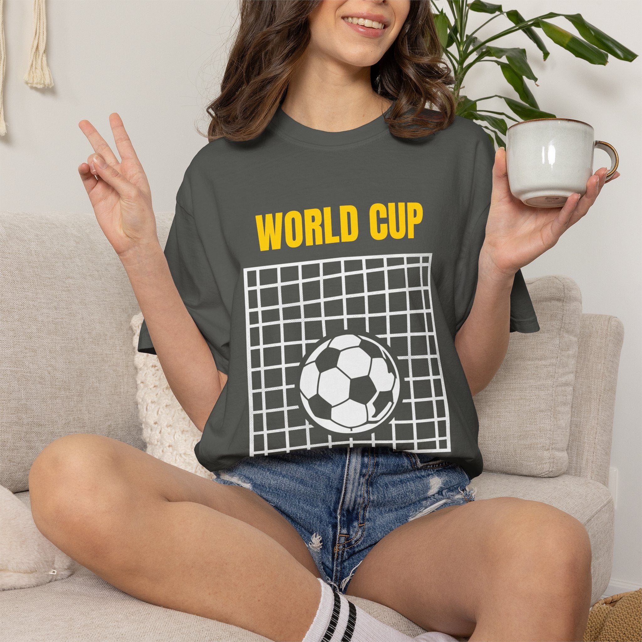 World Cup Goals T-Shirt – Soccer Goal Net & Ball Tee