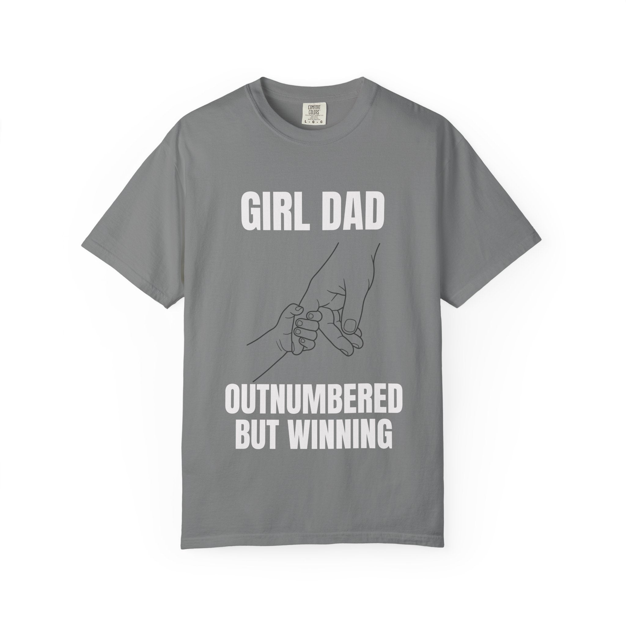 Girl Dad Outnumbered But Winning T-Shirt — Funny Father's Day Gift Tee
