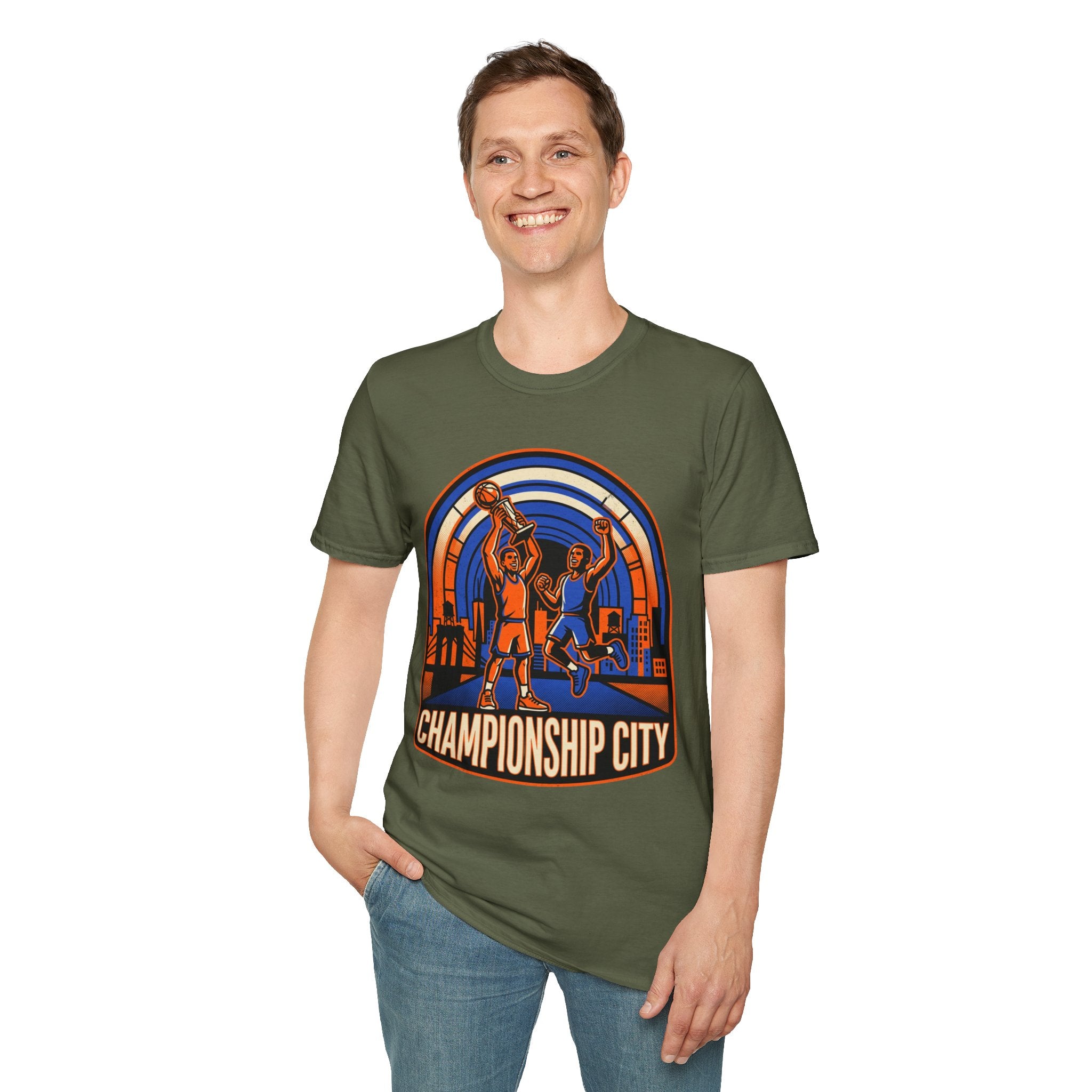 Championship City Basketball T-Shirt — Retro Winners Hoop Tee