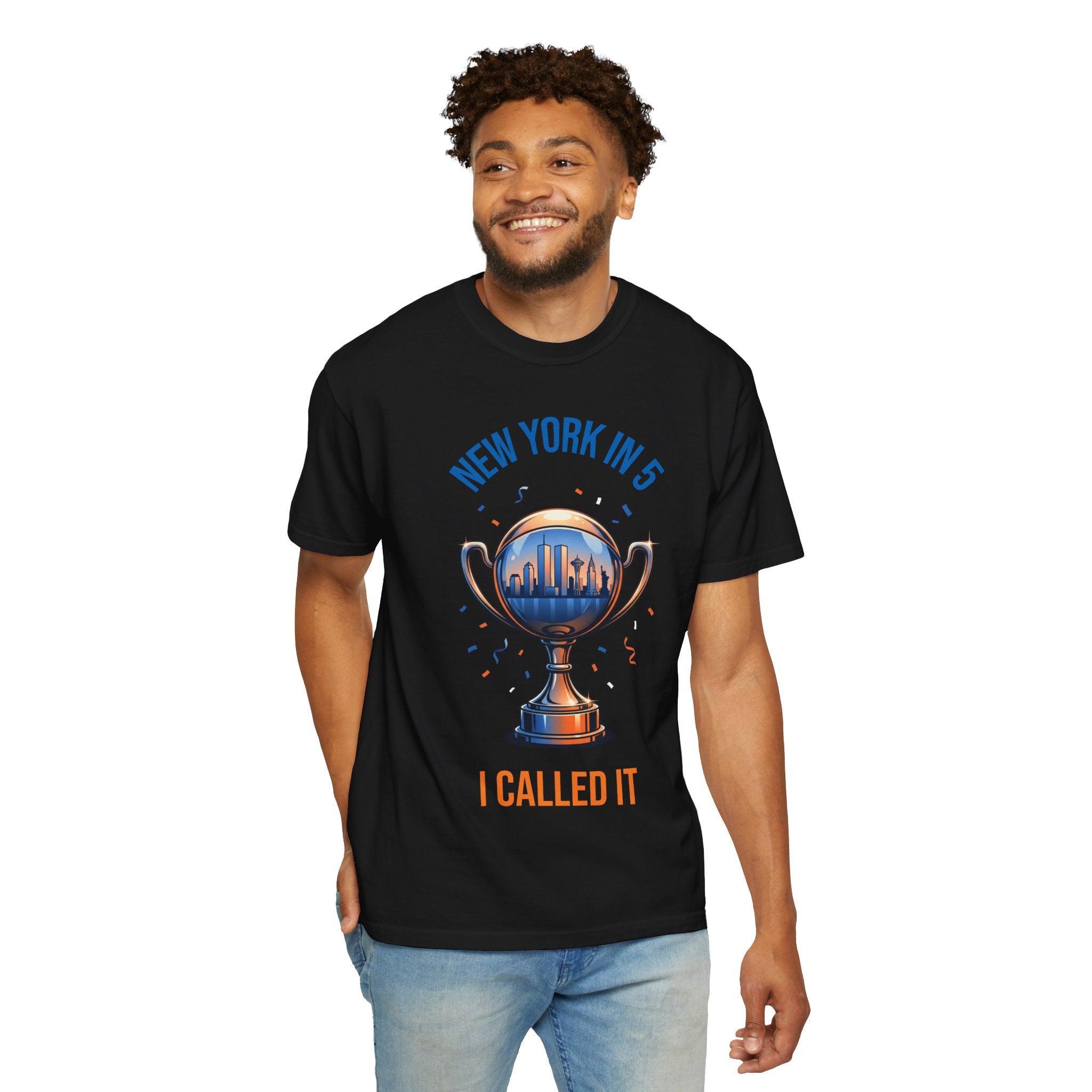T‑Shirt — “New York in 5, I Called It” Trophy Graphic