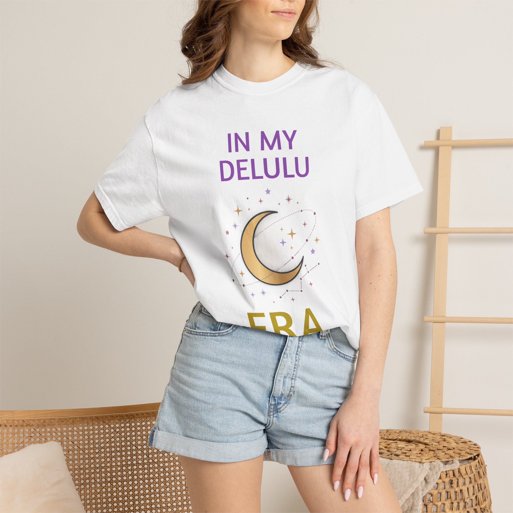 In My Delulu Era T-Shirt — Moon & Stars Graphic Tee