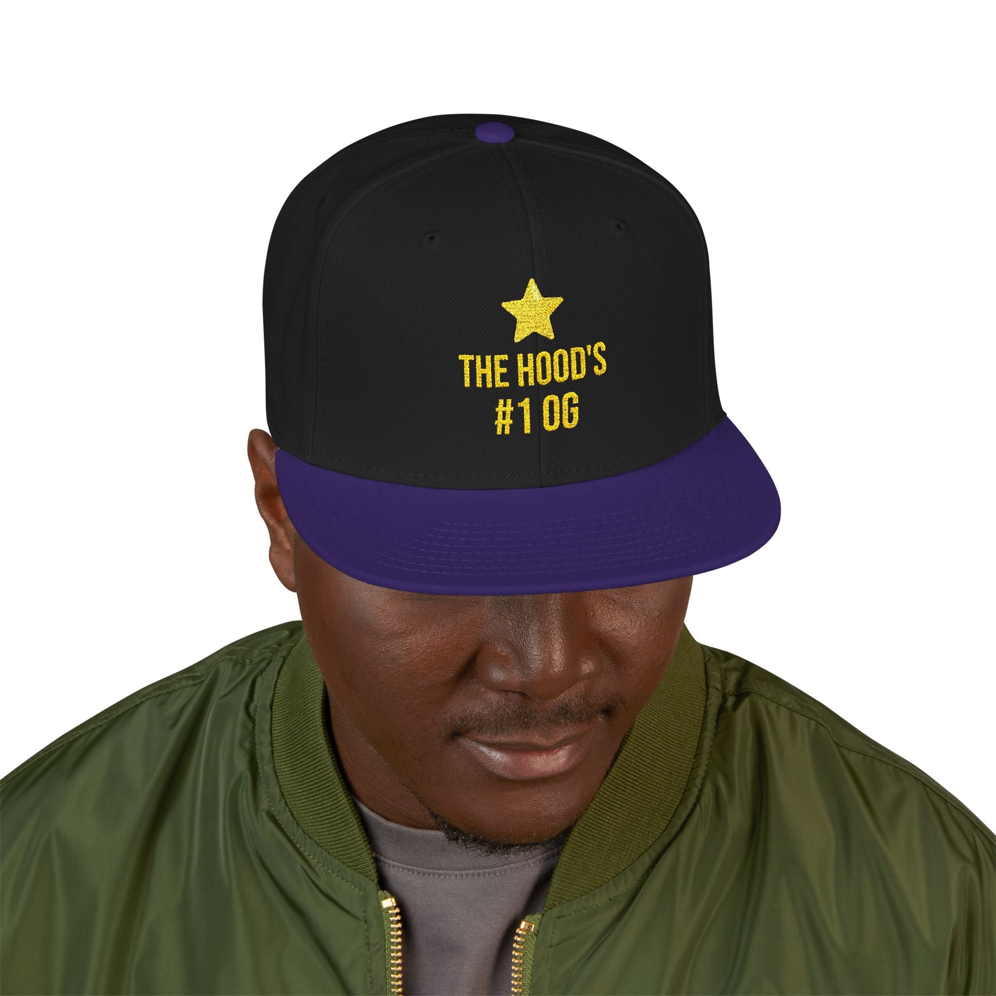 Hood's #1 OG Embroidered Snapback Hat — Street Style Cap