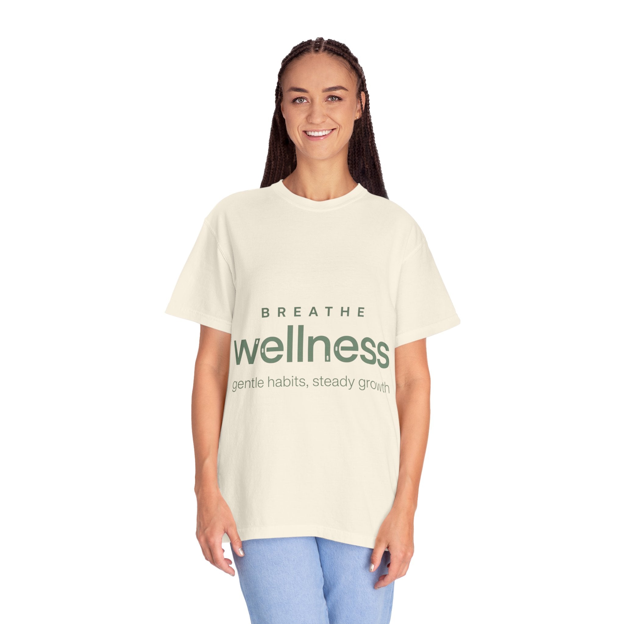 Wellness Breath T-Shirt — "Breathe Wellness" Mindful Graphic Tee