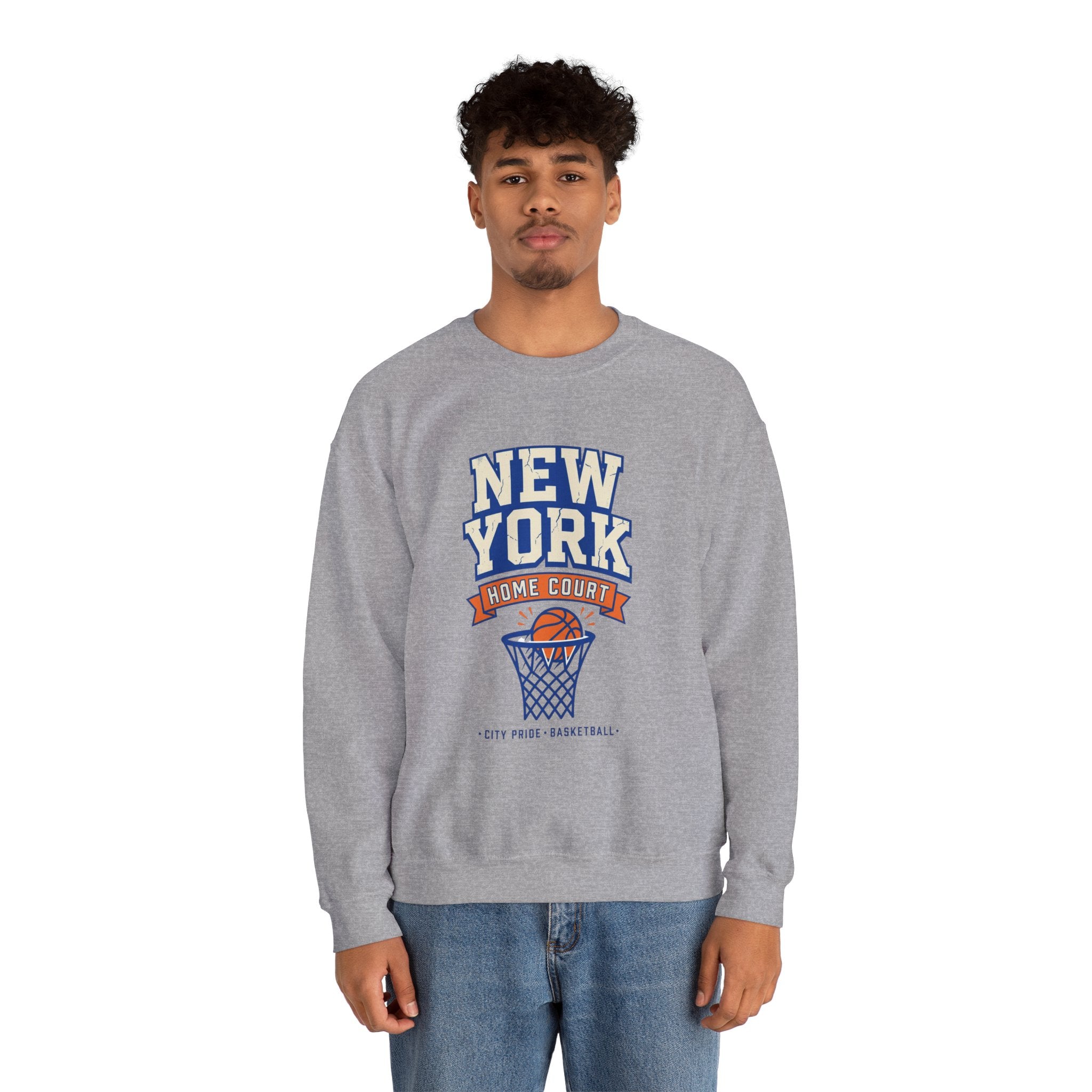 New York Home Court Sweatshirt | Vintage Basketball Pride
