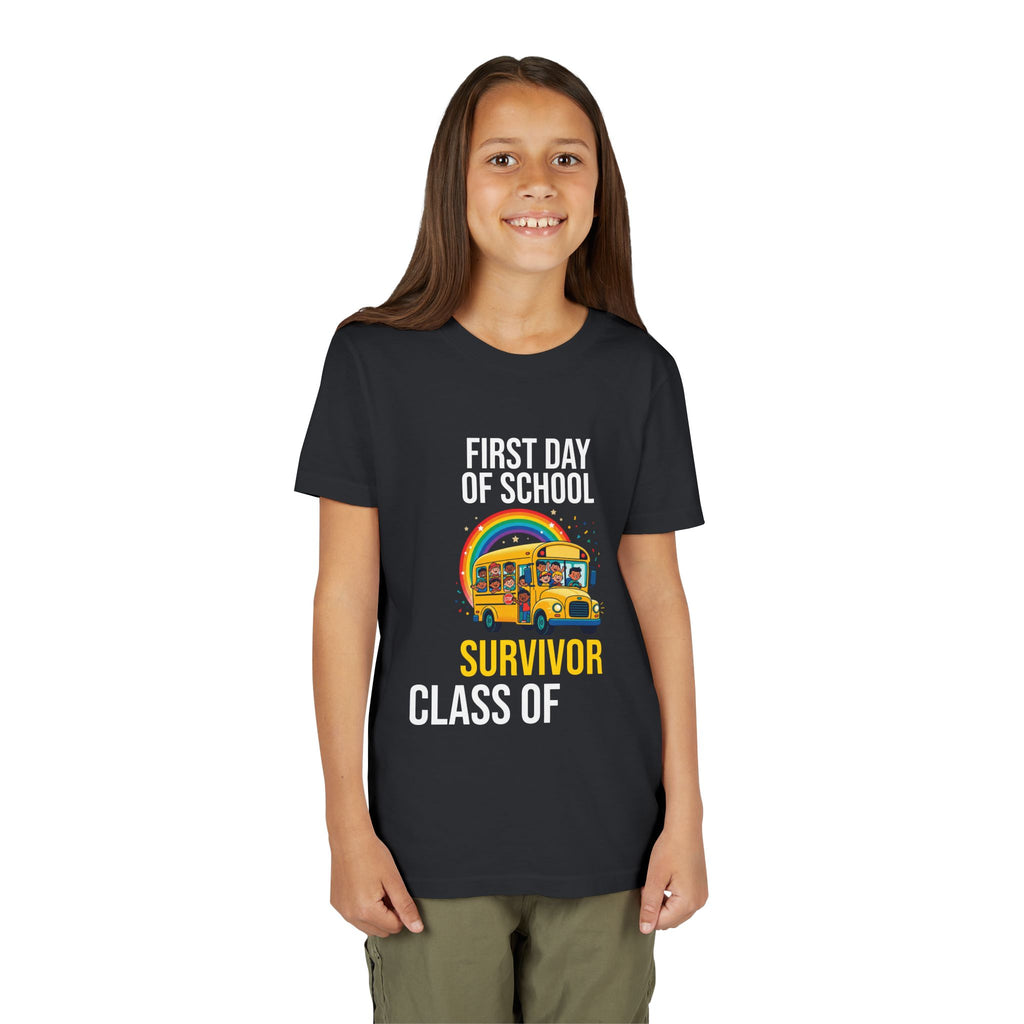 First Day Of School Survivor T-Shirt — Funny Back To School Kids Gift Tee