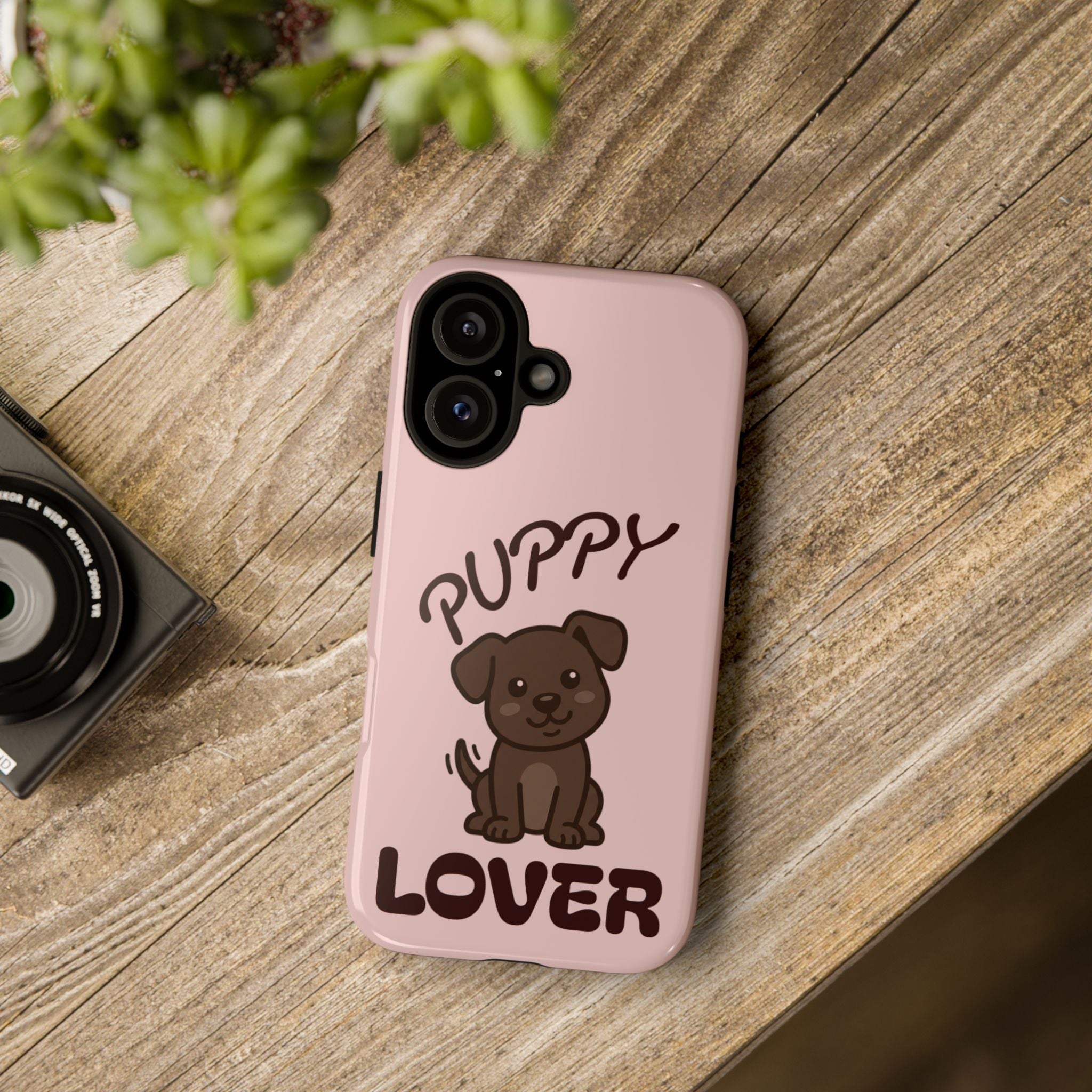 Puppy Lover Phone Case — Cute Brown Puppy Tough Phone Cover