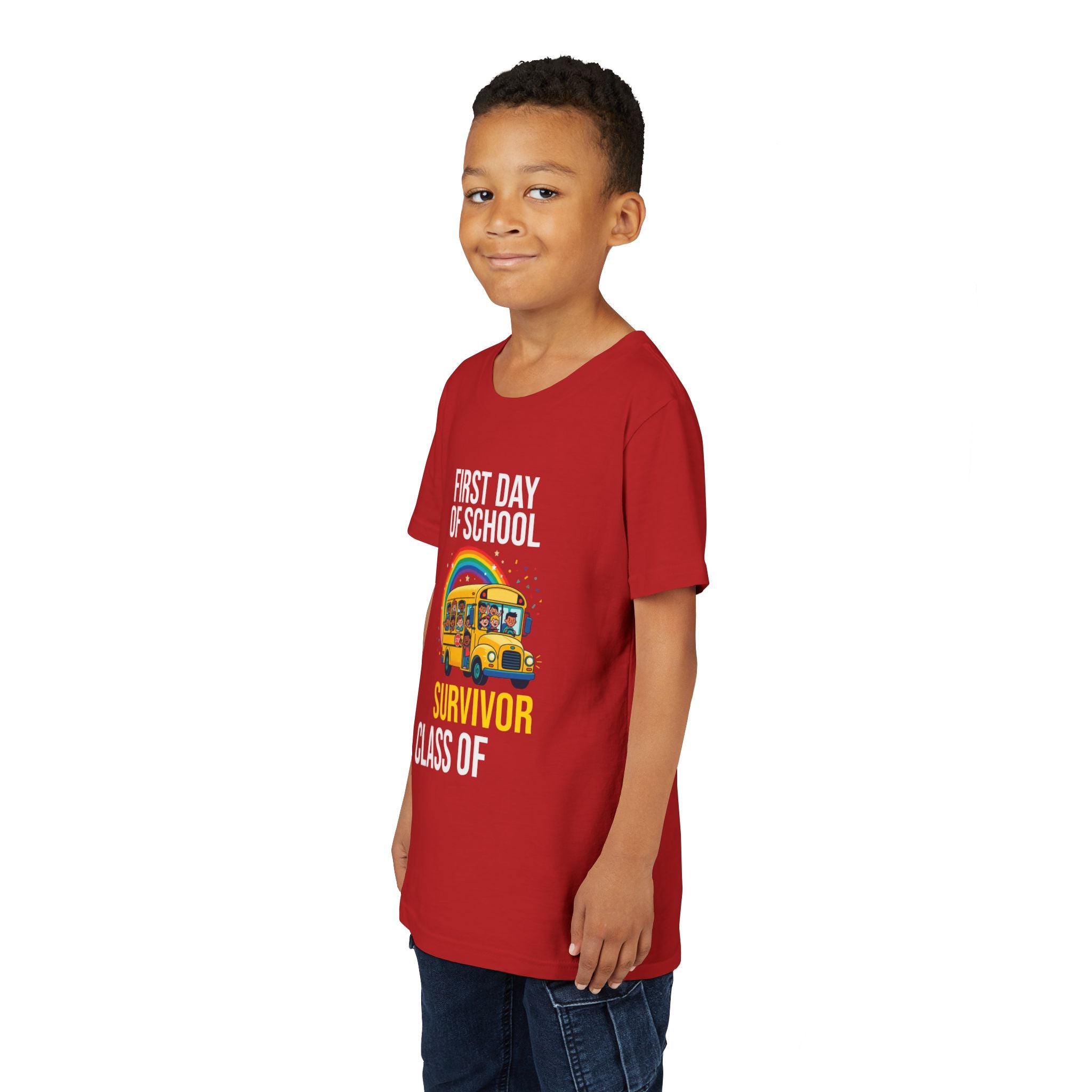 First Day Of School Survivor T-Shirt — Funny Back To School Kids Gift Tee