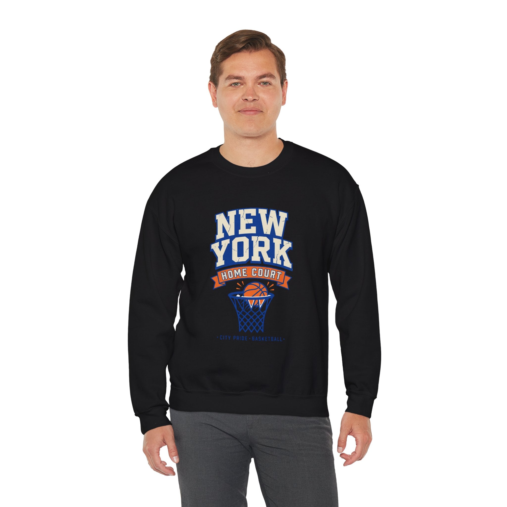 New York Home Court Sweatshirt | Vintage Basketball Pride