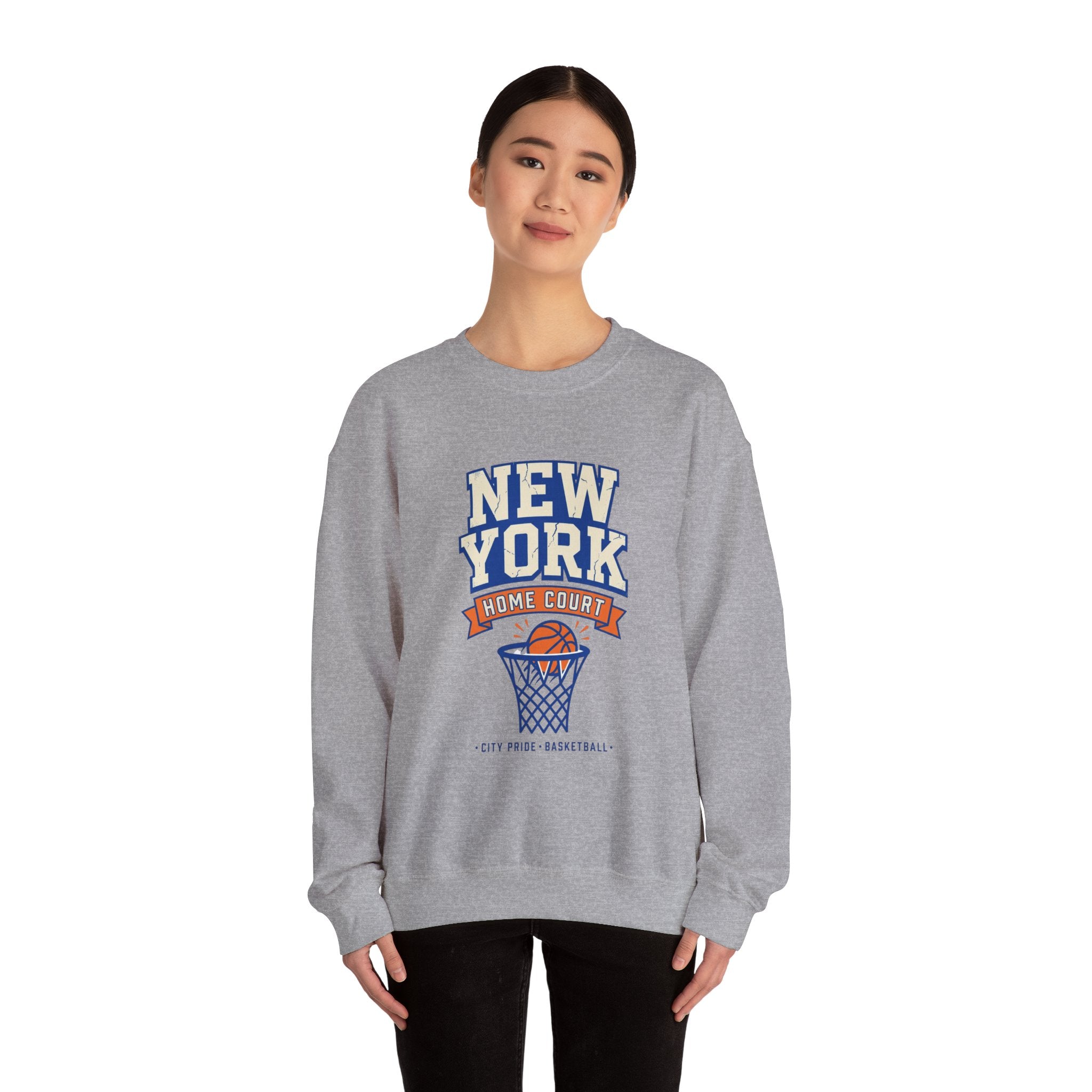 New York Home Court Sweatshirt | Vintage Basketball Pride