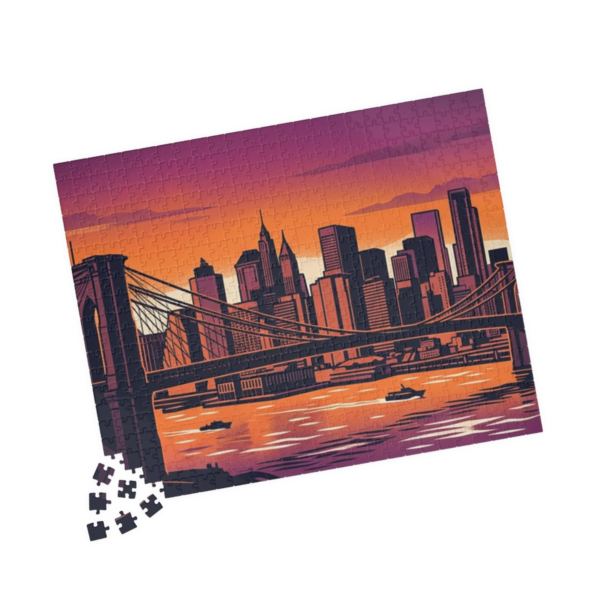 City Sunset Puzzle — Skyline Jigsaw (110/252/520/1014 pcs)