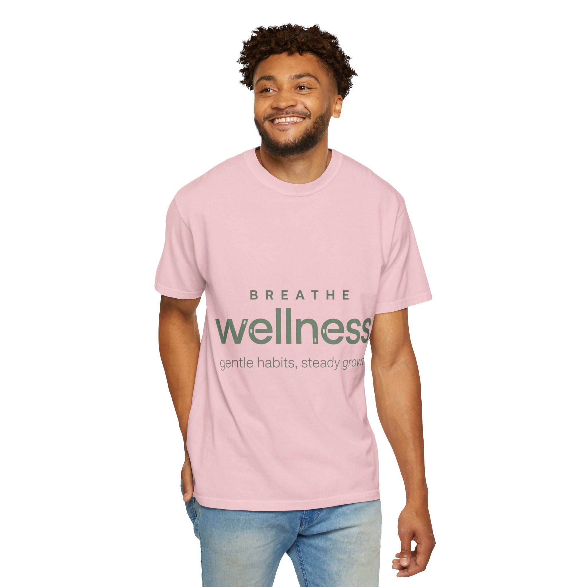 Wellness Breath T-Shirt — "Breathe Wellness" Mindful Graphic Tee