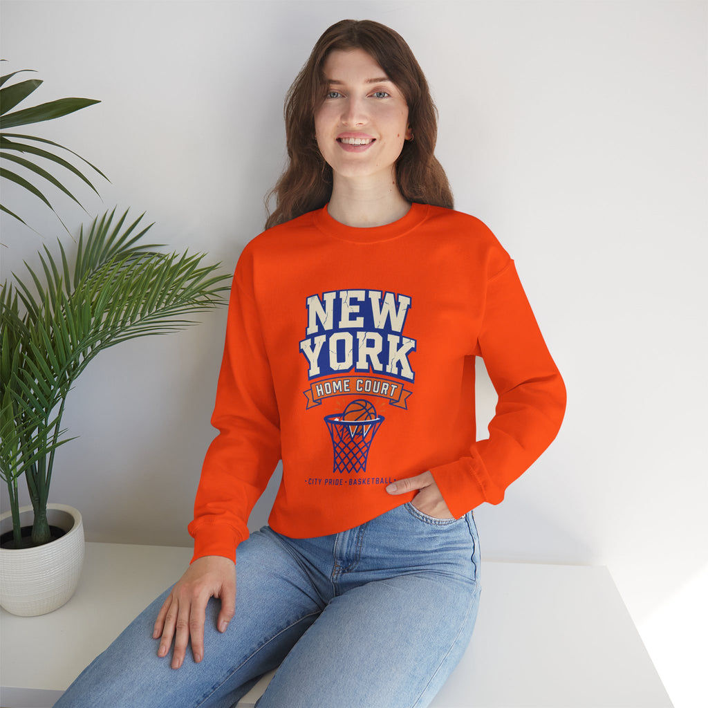 New York Home Court Sweatshirt | Vintage Basketball Pride