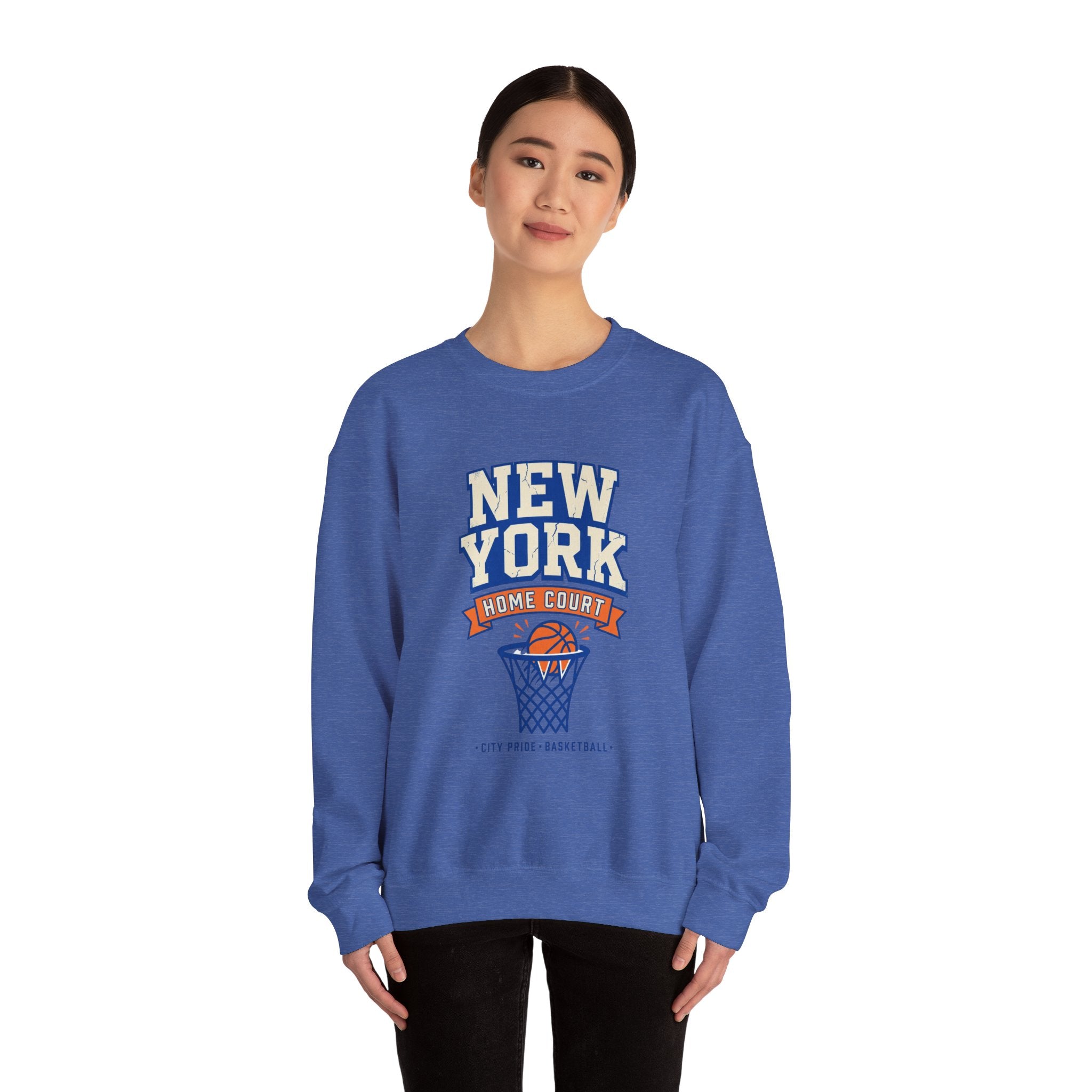 New York Home Court Sweatshirt | Vintage Basketball Pride